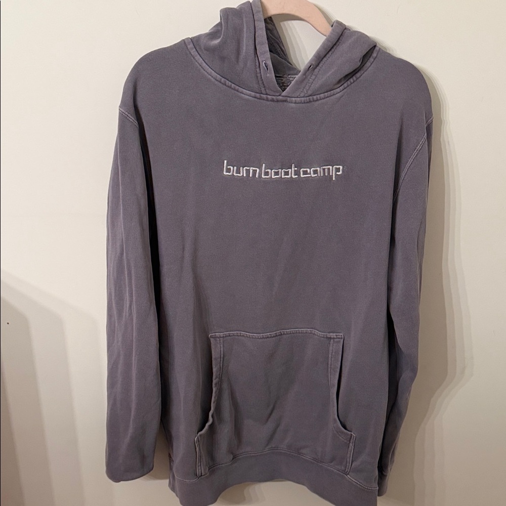 Burn Boot Camp Hooded Sweatshirt in Faded Purple size M